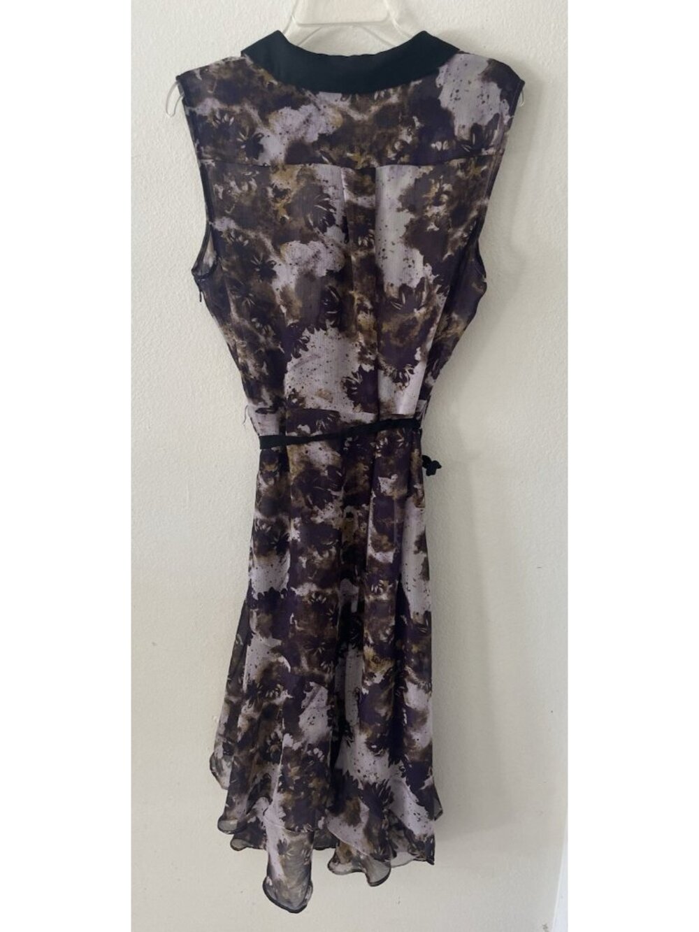 Vera Wang Women's Goth Whimiygoth Grunge Fairy Floral Dress Size L hi-low Sheer - Picture 3 of 11